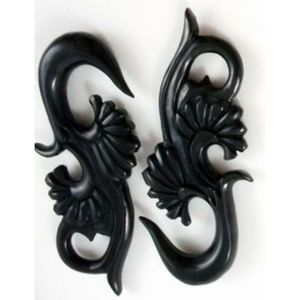 Black Horn Double Floral Hangers